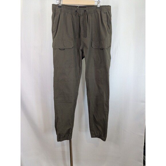 Wxyz Other - WXYZ Jogger Cargo Pants Mens Jogger Pants XL Green  36/38 Waist Drawstring (J02)